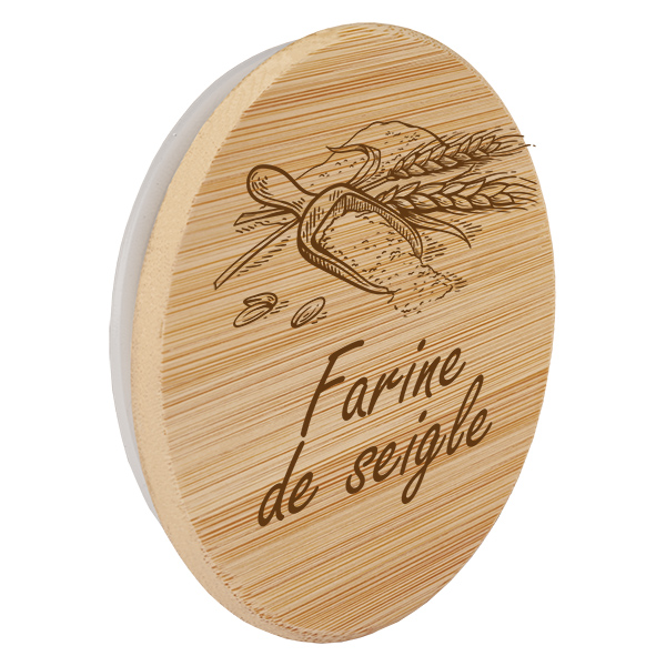 Paire en bois « farine de seigle » pour WECK RR100