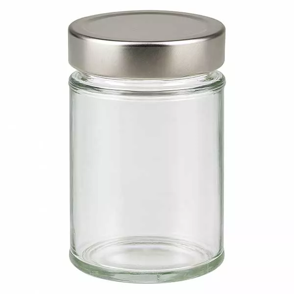 202ml Verre rond avec couvercle BasicSeal argent UNiTWIST 202ml Verre rond avec couvercle BasicSeal argent UNiTWIST