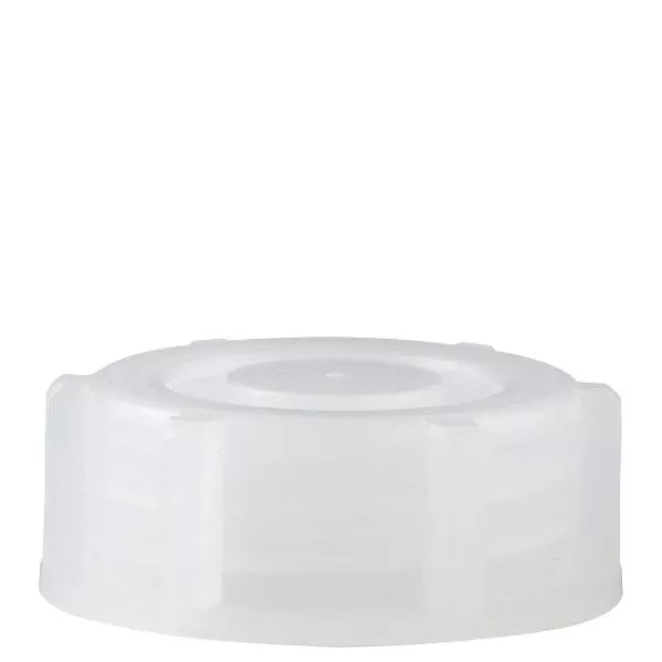 Bouchon à vis 50 mm transparent pour flacon à col large 500 ml Bouchon à vis 50 mm transparent pour flacon à col large 500 ml