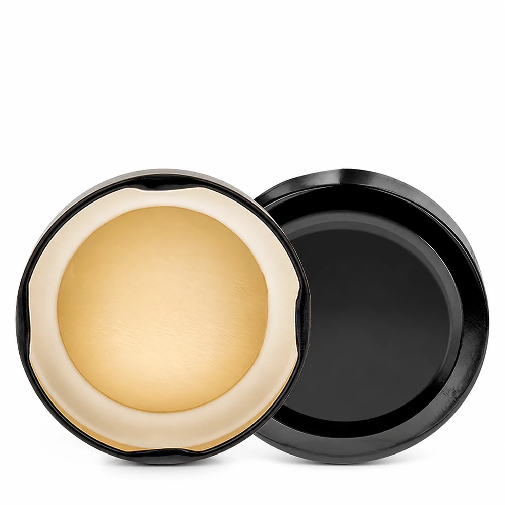 Couvercle BasicSeal noir de 58 mm (TO58deep) UNiTWIST Couvercle BasicSeal 58 mm noir TO58deep, insert d'étanchéité UNiTWIST, insert de couleur crème – détail
