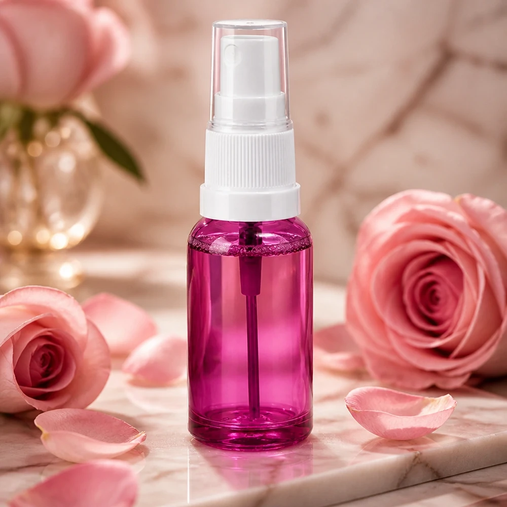 Vaporisateur 20ml blanc/transparent Standard PurpleLine UT18/20 Sprayer violet transparent de 20 ml avec fine brume pour lotion tonique et lotion pour le visage