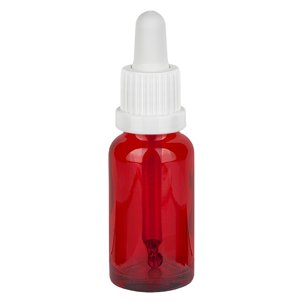 Flacon à pipette 20ml blanc OV RedLine UT18/20