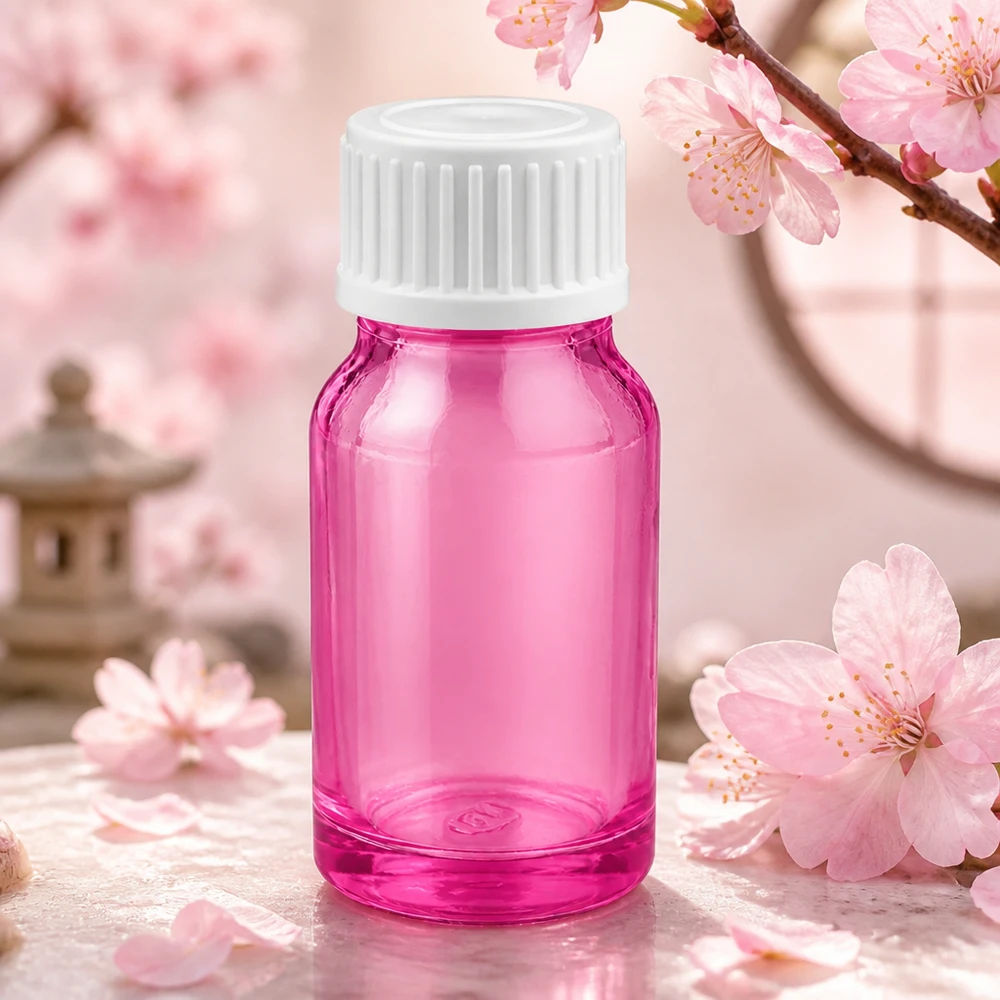 Flacon professionnel en verre violet de 10 ml avec système de goutte à goutte précis pour le laboratoire et la pharmacie