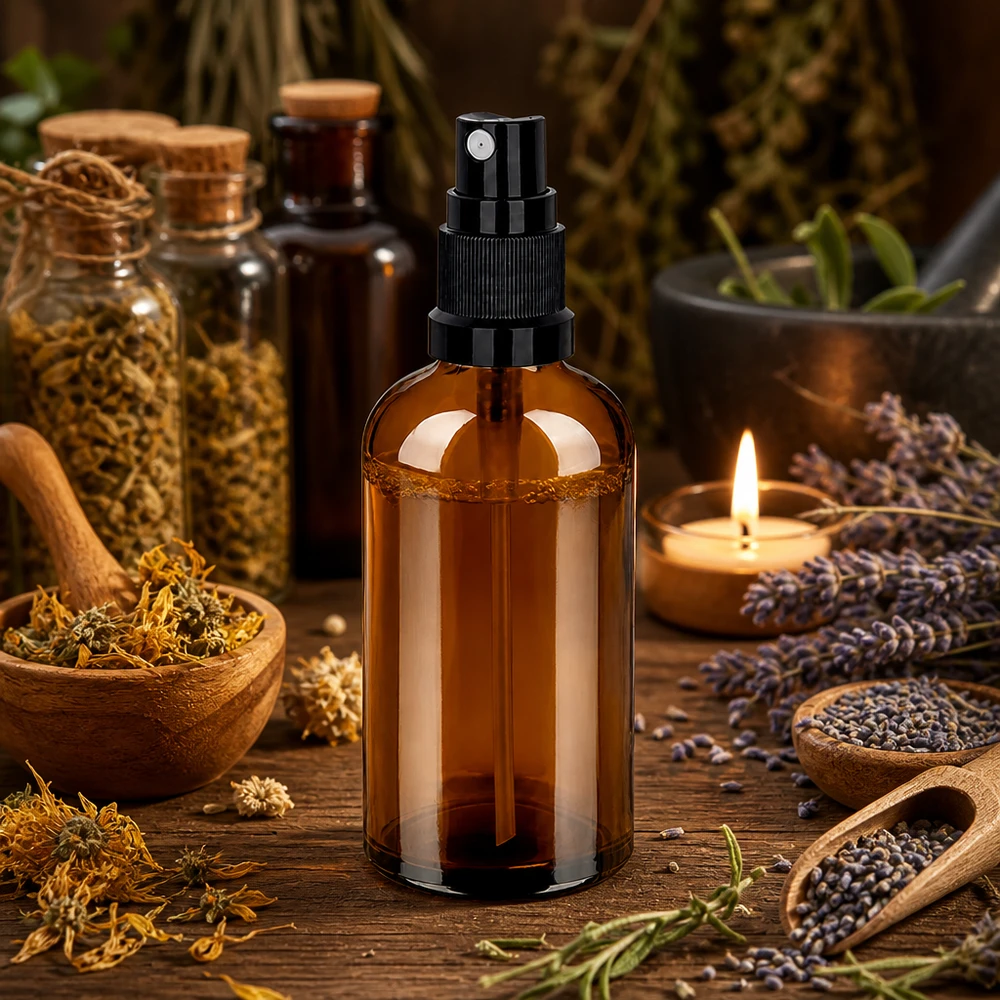 Vaporisateur 100ml noir STD BrownLine UT18/100 Vaporisateur en verre Premium 100ml série BrownLine avec tête de pulvérisation précise pour une distribution uniforme