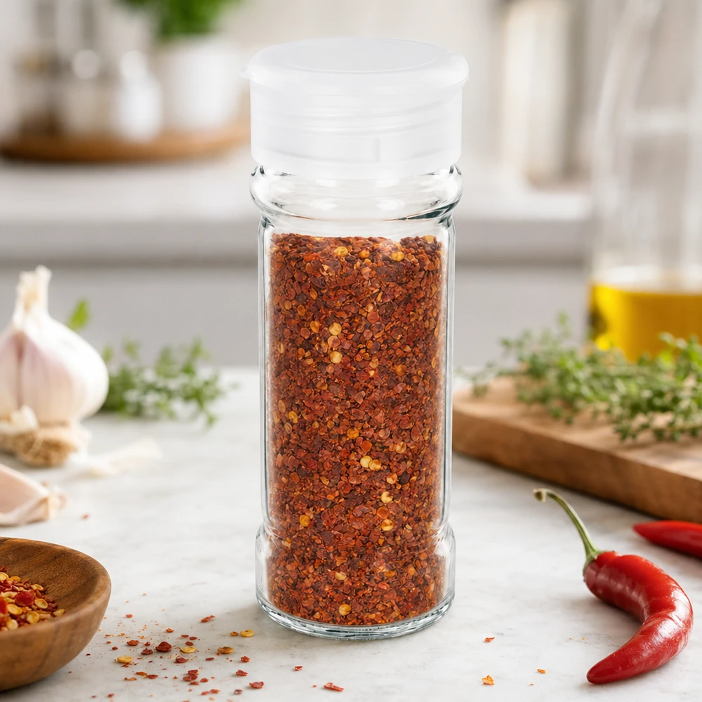 Pot à sel/épices 100 ml avec saupoudreuse, blanc Pot à sel/épices 100 ml avec saupoudreuse, blanc