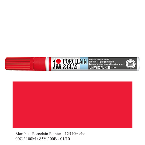 Crayon Cerise 2-4mm pour verre/porcelaine (125) Crayon Cerise 2-4mm pour verre/porcelaine (125)