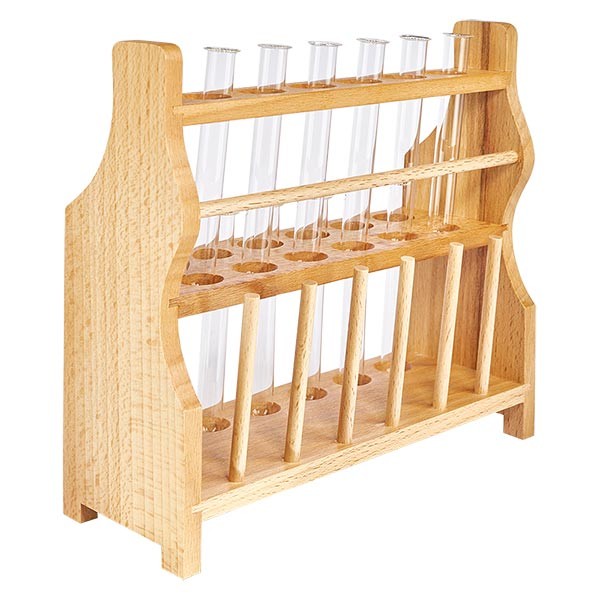 Tube à essai 160x16mm en verre borosilicate à bord rabattu