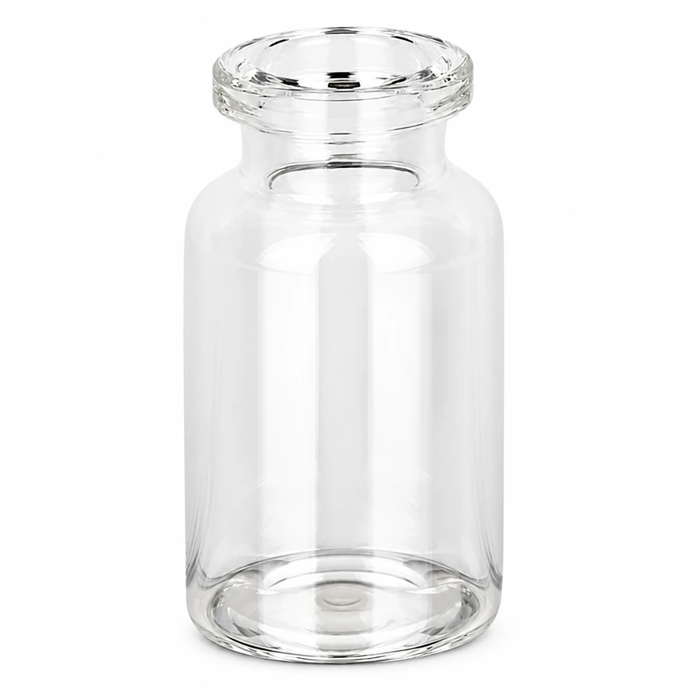 Flacon d'injection transparent 10 ml Transparente 10ml Glasvial Injektionsflasche mit Crimphals für Impfstoffe und Medikamente