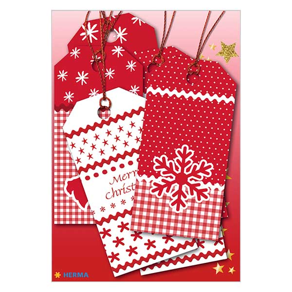 Pendentif &quot;White Christmas&quot; (6 pièces) avec paillettes