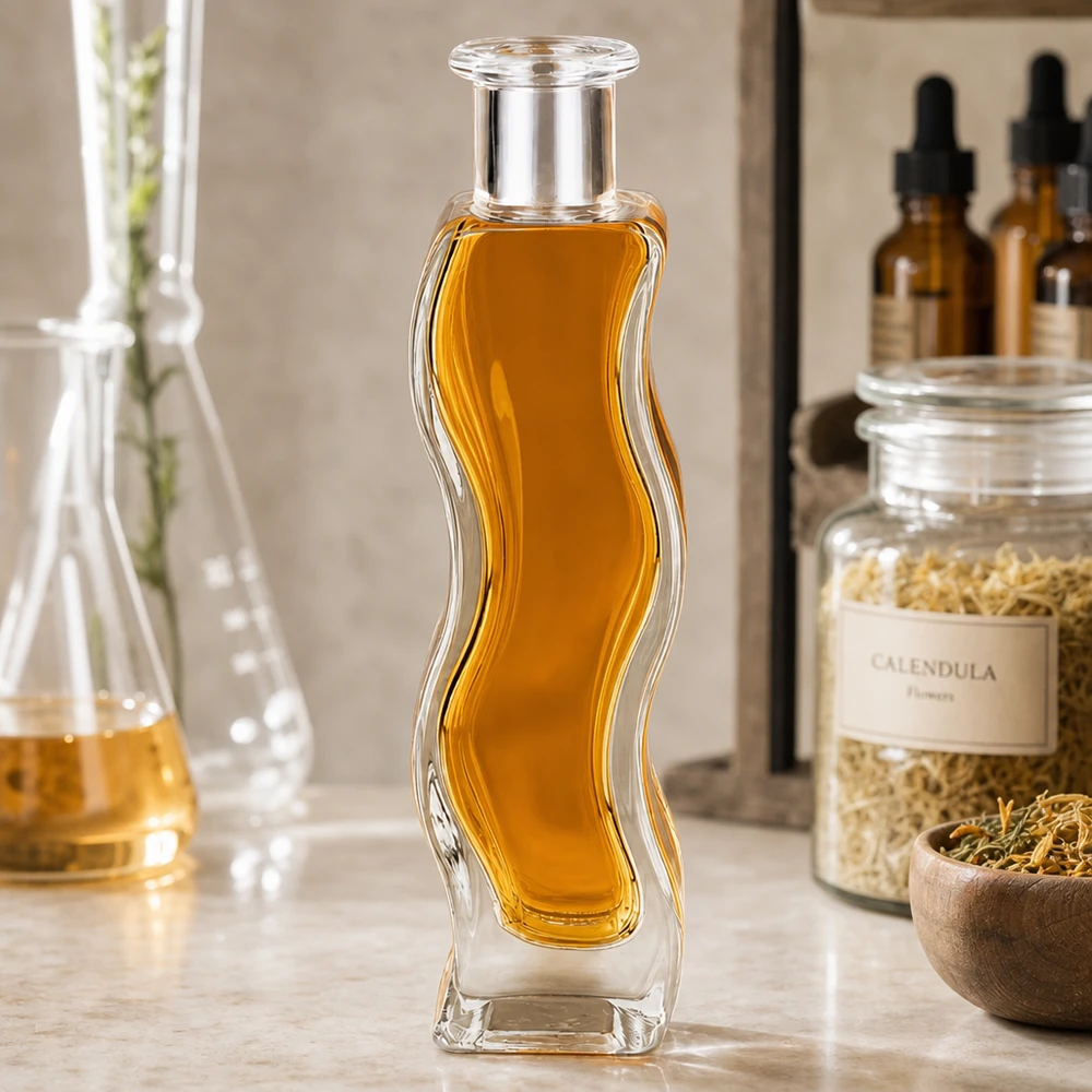 Flacon en verre « Melissa » 100 ml sans bouchon UNiTWIST® Flacon en verre « Melissa » 100 ml sans bouchon UNiTWIST®