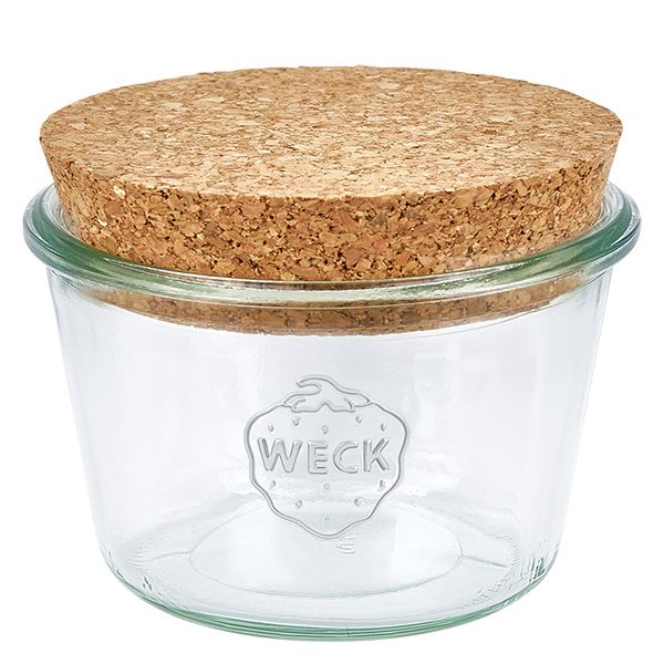 370ml bocal conique WECK RR100 avec bouchon nature