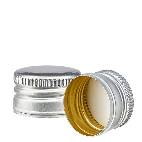 PP22 argent Fermoir en aluminium sans bord roulé