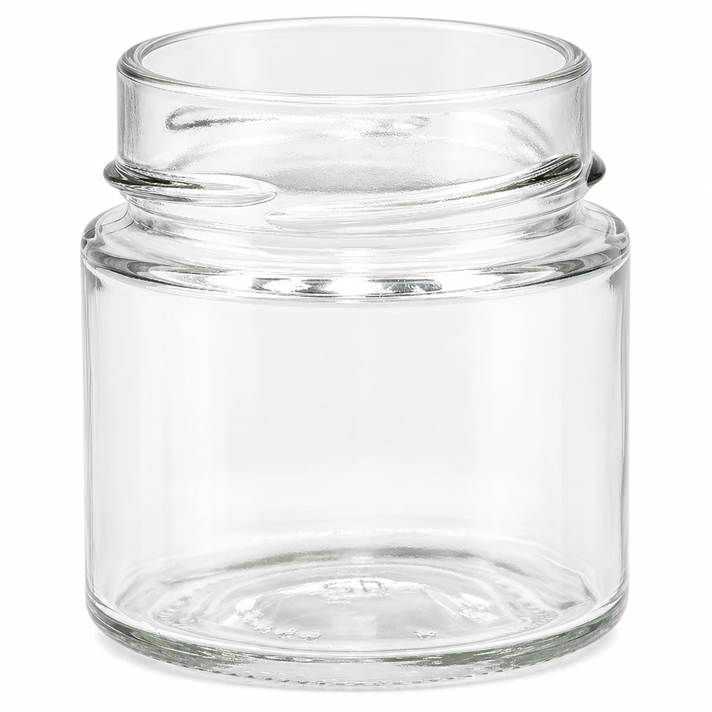 135ml Verre rond sans couvercle (TO58deep) UNiTWIST UNiTWIST Runda135 Bocal rond 135ml TO58deep Bocal transparent avec couvercle à vis pour conserves
