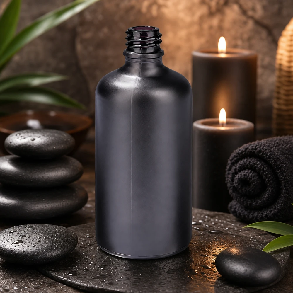 Flacon à pharmacie de 100ml BlackLine UT18/100 UNiTWIST Bouteille de pharmacie BlackLine 100ml UT18/100 UNiTWIST protège les contenus sensibles de la lumière