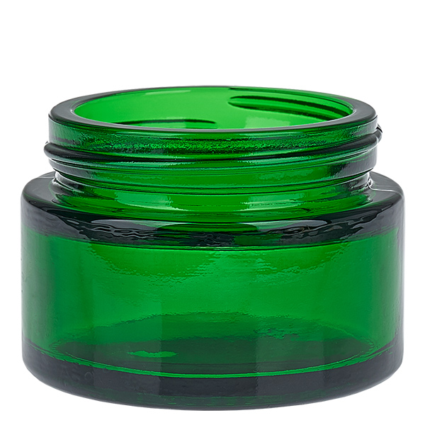 Pot en verre 30ml vert avec couvercle à insérer UNiTWIST