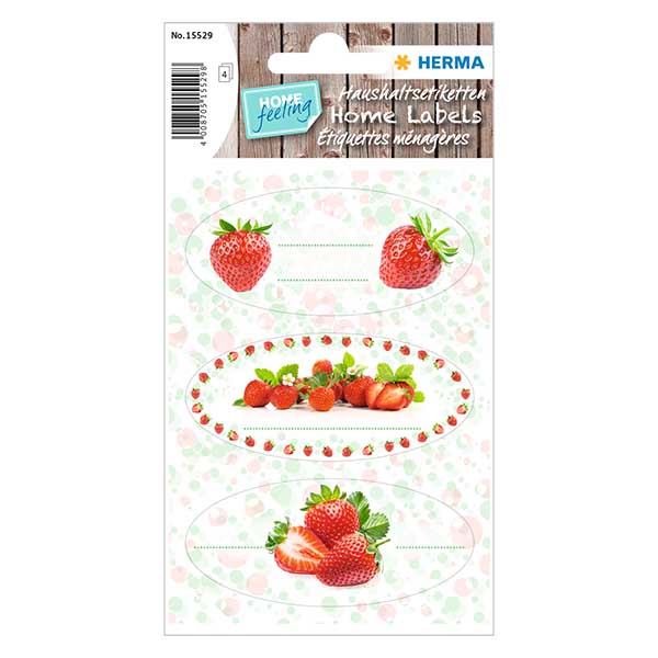Étiquettes de cuisine "Fraise" (12 stickers) Étiquettes de cuisine "Fraise" (12 stickers)