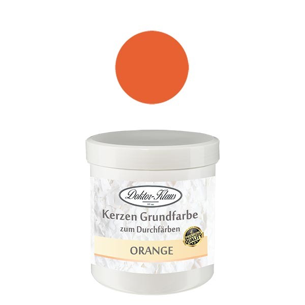 Doctor-Klaus couleur de base pour bougies orange, 7gr, en boîte Doctor-Klaus couleur de base pour bougies orange, 7gr, en boîte