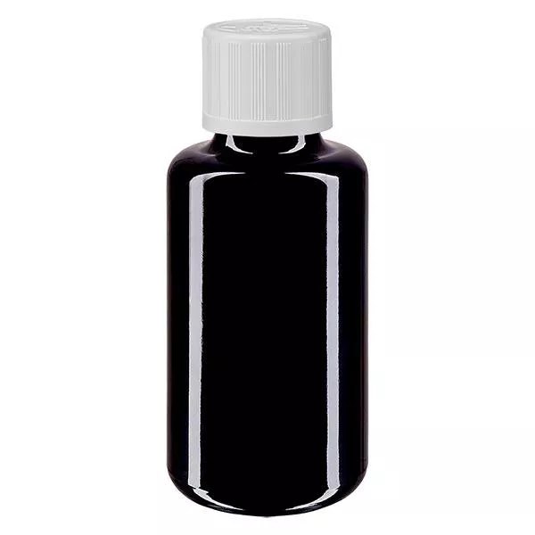 Flacon de pharmacie viol. 30ml gouttes blanc KiSi pc Flacon de pharmacie viol. 30ml gouttes blanc KiSi pc