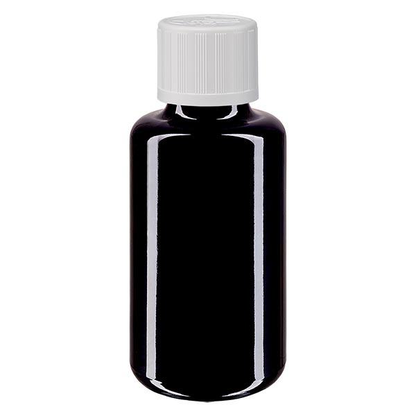 Flacon de pharmacie viol. 30ml gouttes blanc KiSi pc Flacon de pharmacie viol. 30ml gouttes blanc KiSi pc