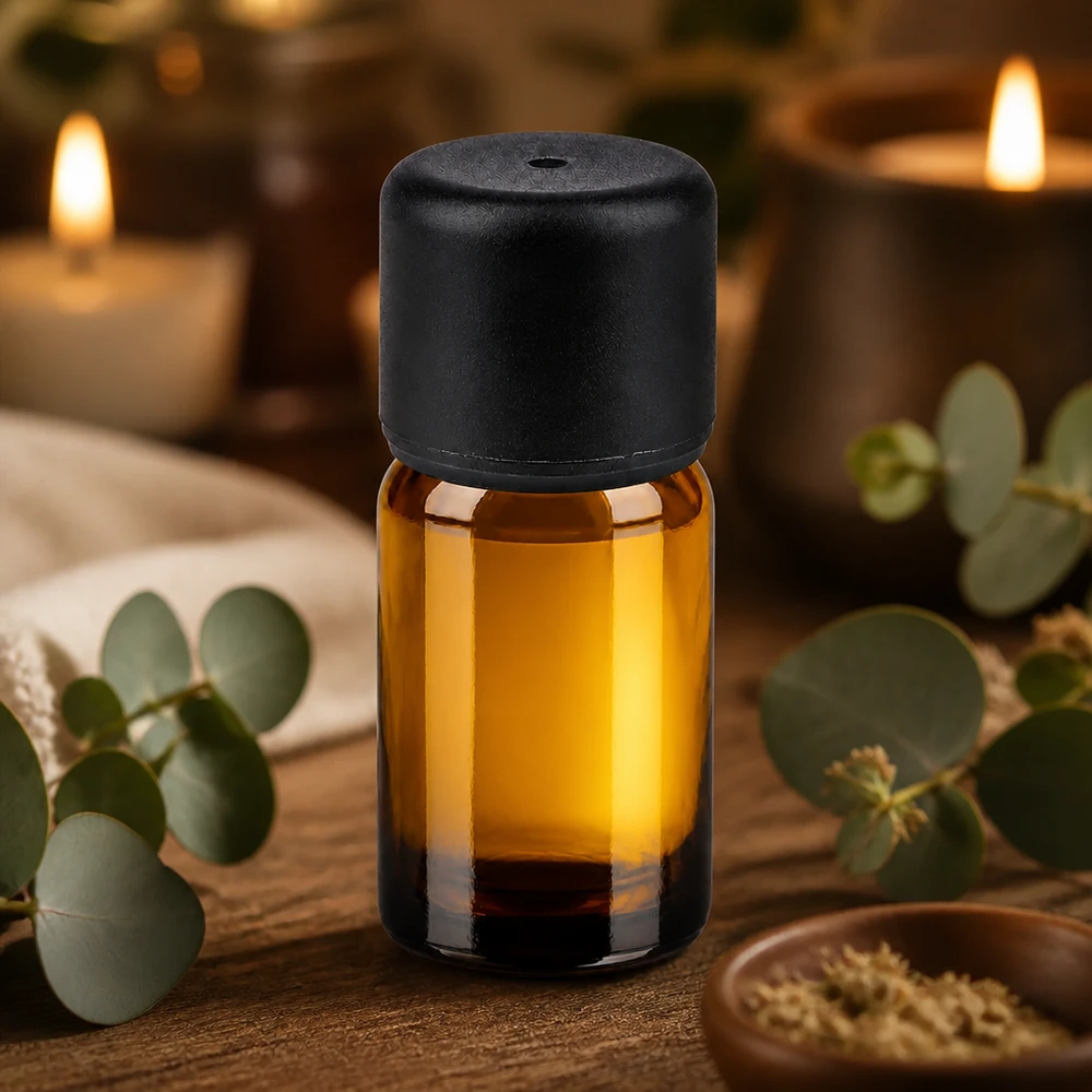 Flacon de 5ml 6mm SV noir STD BrownLine UT18/5 Flacon de 5ml de haute qualité en verre brun anti-UV avec bouchon standard noir