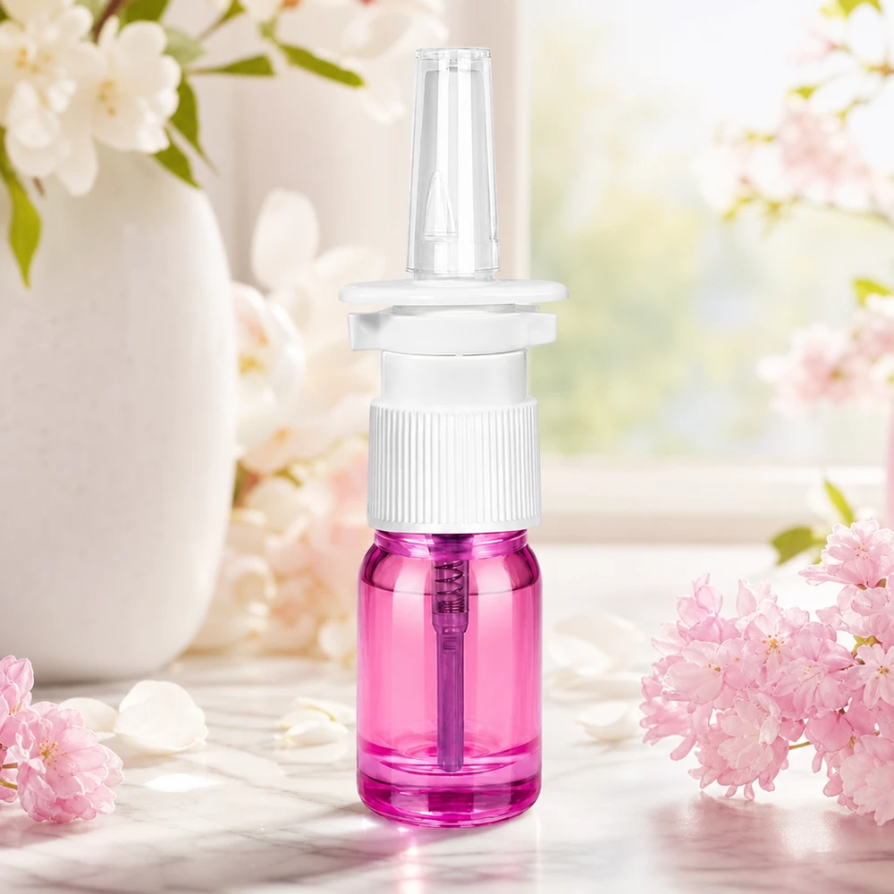 Vaporisateur nasal 5ml blanc/transparent standard PurpleLine UT18/5 Vaporisateur professionnel de 5ml violet-transparent avec un design ergonomique pour une utilisation facile