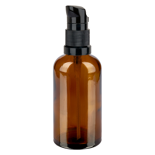 Flacon pompe 100ml noir STD BrownLine UT18/100