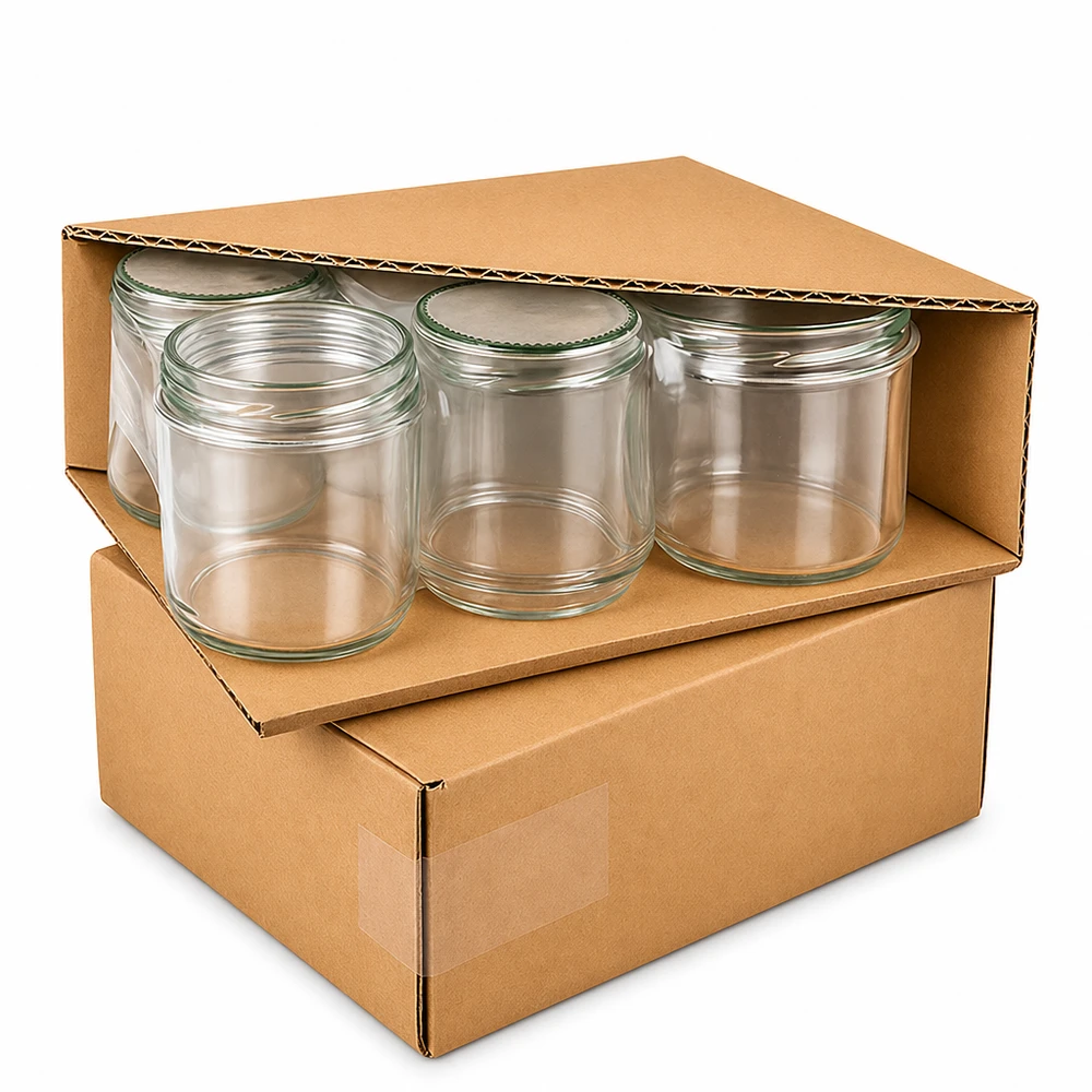 Pot rond 795 ml + couvercle BasicSeal rose cur UNiTWIST Einmachgläser 795ml im Karton Verpackung Versand leere Rundgläser mit Twist-Off Deckeln Vorratsgläser Set