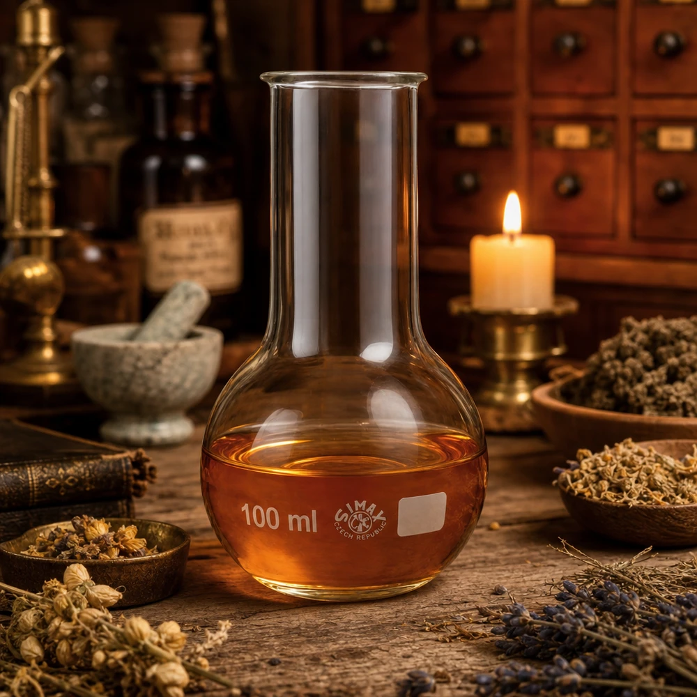 Ballon à fond plat 100 ml à col large, en verre borosilicate avec bord renforcé Ballon à fond plat résistant à la chaleur 100ml pour les essais de température et les processus thermiques en laboratoire