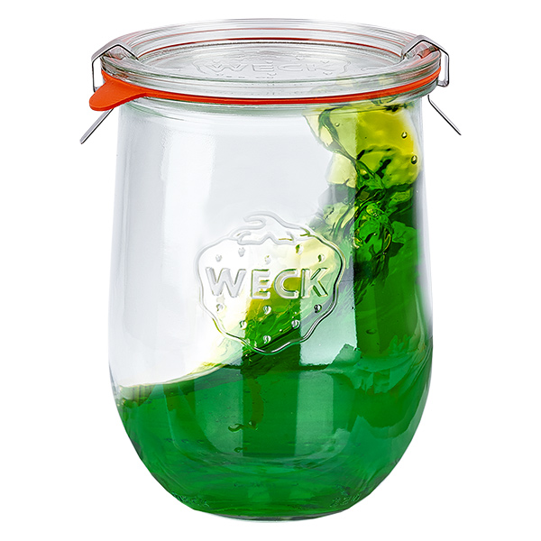 Lot de 18 bocaux Weck 1062ml tulipes, 1L larmiers