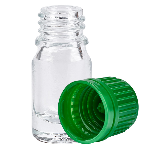 Flacon 5ml 11mm SV vert OV ClearLine UT18/5