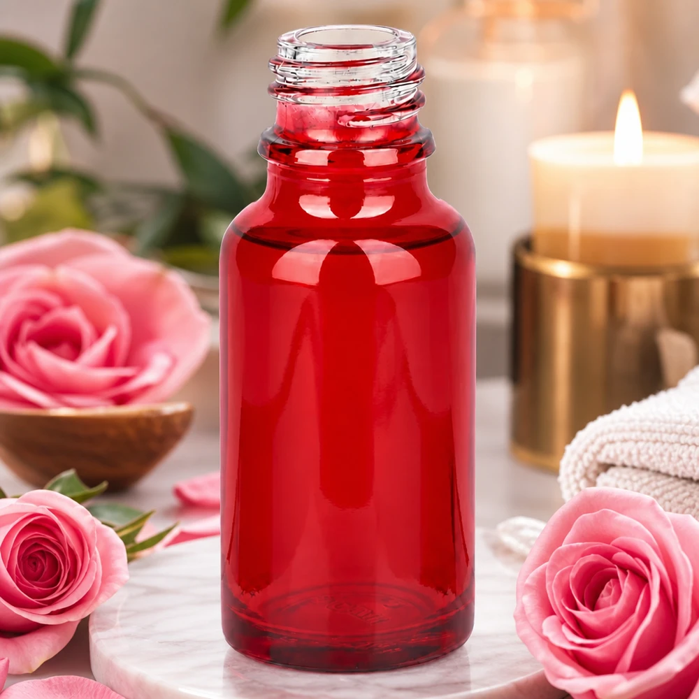 Flacon en verre compact RedLine UT18/20 UNiTWIST 20ml avec forme ergonomique pour une prise en main optimale