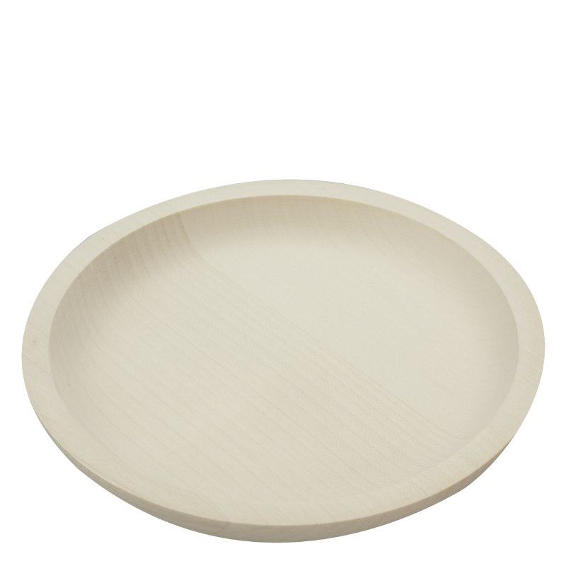 Grande assiette en bois Ø 18cm (érable massif) Grande assiette en bois Ø 18cm (érable massif)