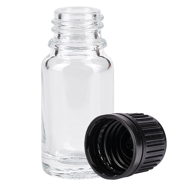 Flacon 10ml 11mm SV noir OV ClearLine UT18/10 Flacon 10ml 11mm SV noir OV ClearLine UT18/10
