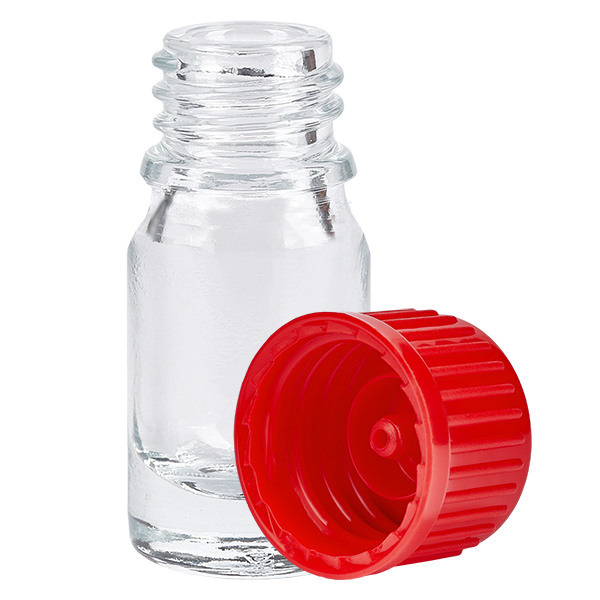 Flacon de 5ml 11mm SV rouge STD ClearLine UT18/5 Flacon de 5ml 11mm SV rouge STD ClearLine UT18/5