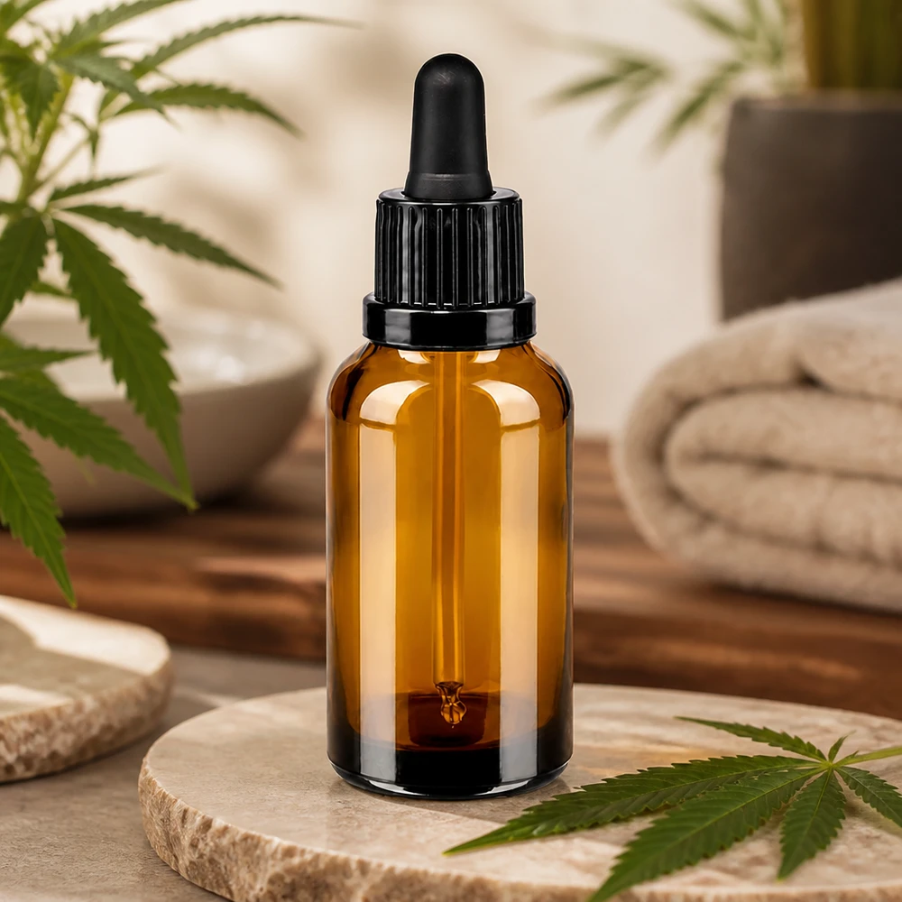 Flacon à pipette 30ml noir OV BrownLine UT18/30 Flacon compte-gouttes en verre brun 30ml OV BrownLine Design pour substances sensibles à la lumière
