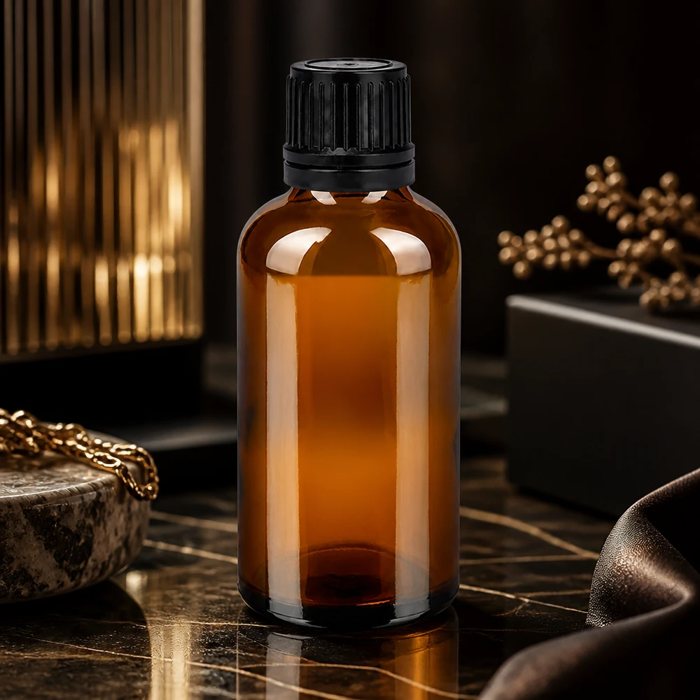 Flacon 50ml 11mm SV noir OV BrownLine UT18/50 Flacon en verre brun de 50 ml de haute qualité avec protection UV et bouchon à vis sécurisé pour les applications en laboratoire