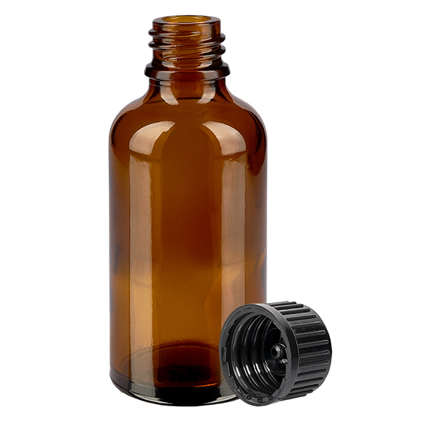 Flacon 50ml 11mm SV noir STD BrownLine UT18/50