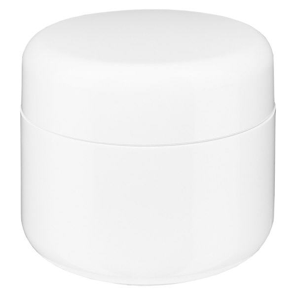 Pot de crème blanc "Softline" 5 ml + couvercle à vis et opercule Pot de crème blanc "Softline" 5 ml + couvercle à vis et opercule
