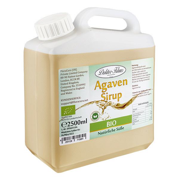 2500ml de sirop d'agave bio Doktor-Klaus