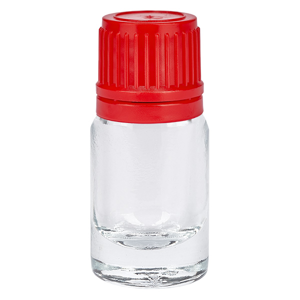 Flacon 5ml 11mm SV rouge OV ClearLine UT18/5 Flacon 5ml 11mm SV rouge OV ClearLine UT18/5