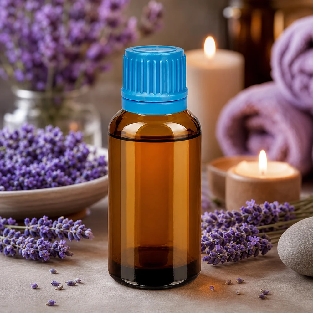 Flacon 30ml 11mm SV bleu OV BrownLine UT18/30 Bouteille en verre de 30ml tamper evident avec bouchon de sécurité pour les préparations médicales