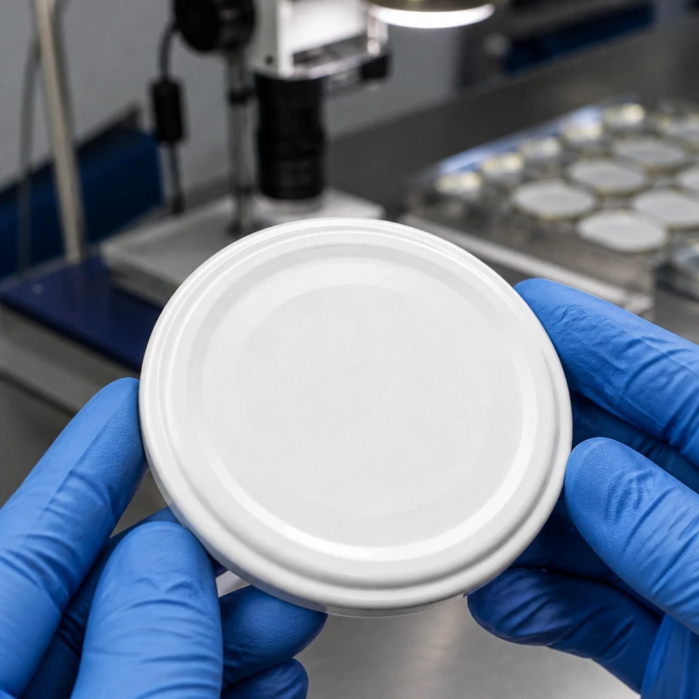 UNiTWIST TO66 Couvercle de bocale sans BPA, blanc – Testé en laboratoire – Assurance qualité unitemp