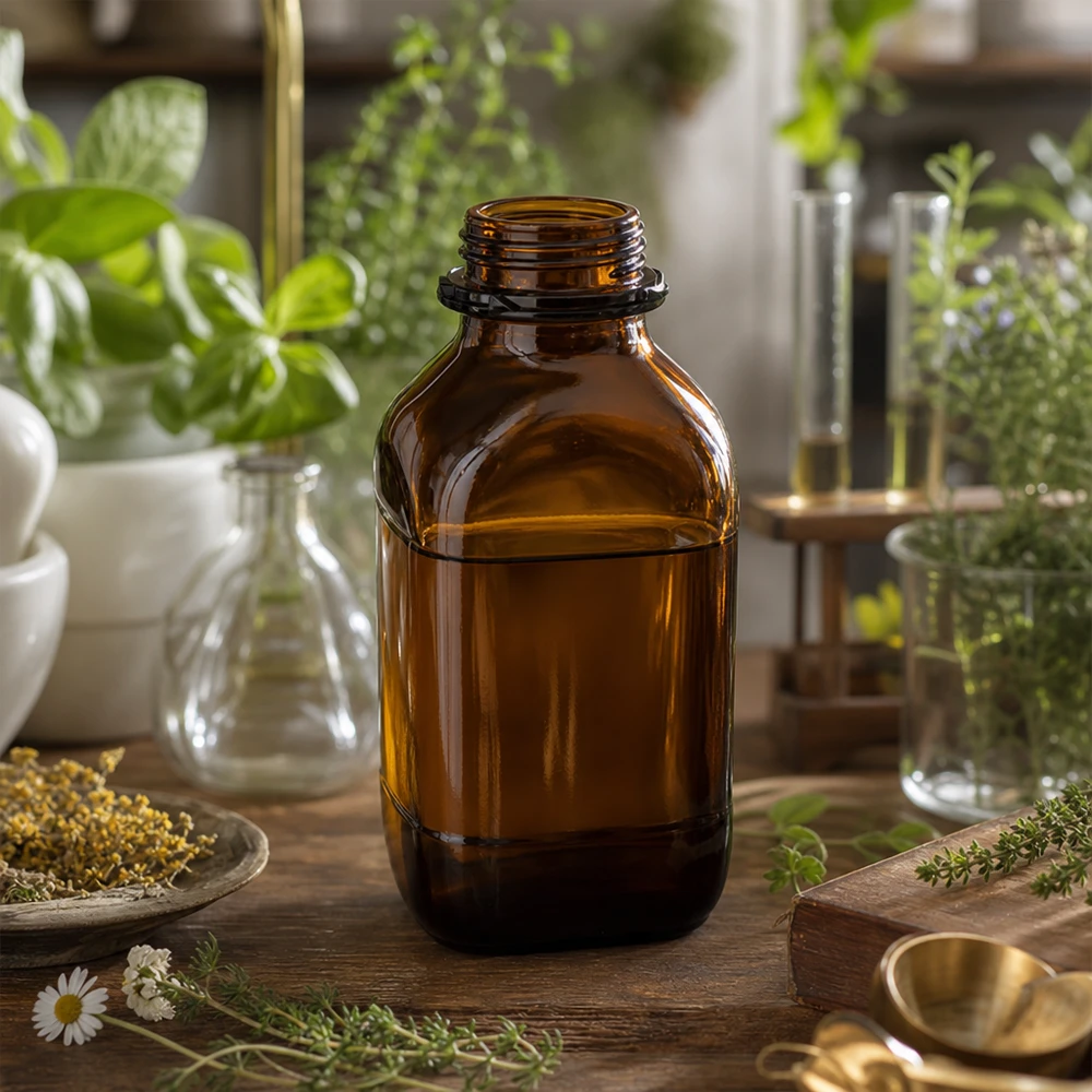 Flacon pour produits chimiques haut de gamme de 1 000 ml en verre brun protecteur Bouteille de produits chimiques 1000ml de haute qualité avec un large col pour un remplissage et une vidange faciles