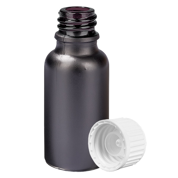 20ml (globule)Flacon 3mm GR w. STD BlackL. UT18/20