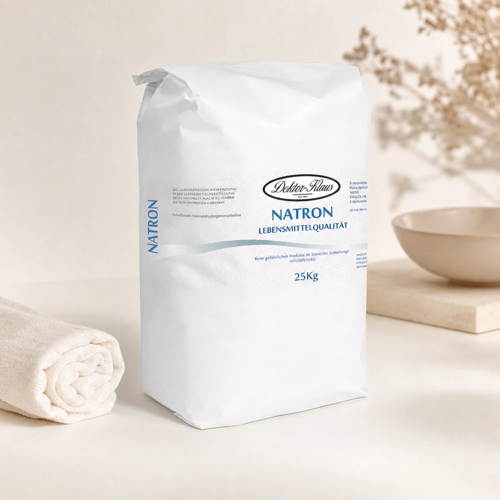 Bicarbonate de soude Doktor Klaus, sac de 25 kg vendu en gros, apte à l’utilisation alimentaire Bicarbonate de soude Doktor Klaus, sac de 25 kg vendu en gros, apte à l’utilisation alimentaire