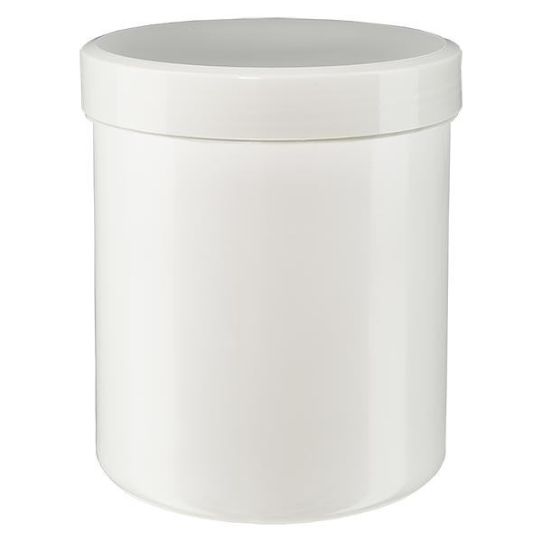 Pot à onguent blanc 250 g avec couvercle blanc (PP) Pot à onguent blanc 250 g avec couvercle blanc (PP)