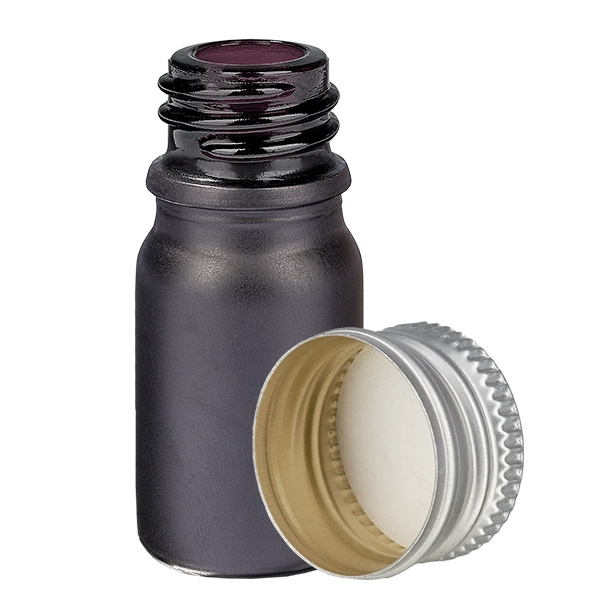 Flacon 5ml 11mm SV alu-argent. STD BlackLine UT18/5