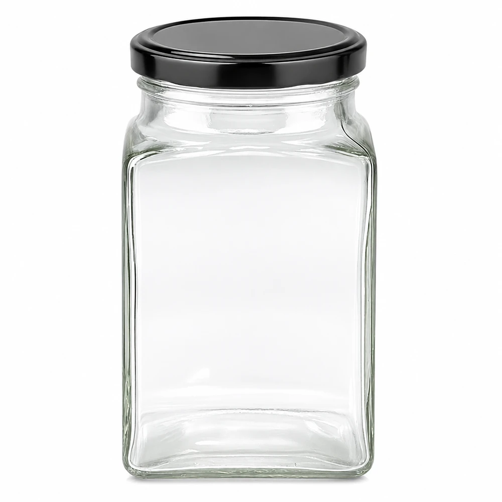 260ml Tetraglas avec couvercle BasicSeal noir UNiTWIST