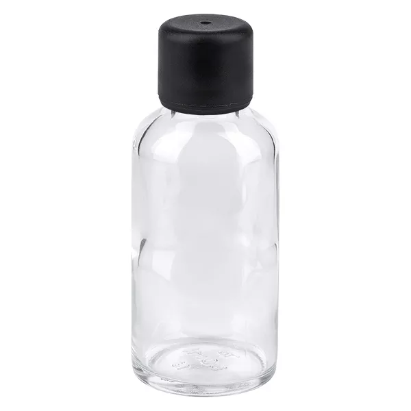 Flacon de 30ml 6mm SV noir STD ClearLine UT18/30 Flacon de 30ml 6mm SV noir STD ClearLine UT18/30