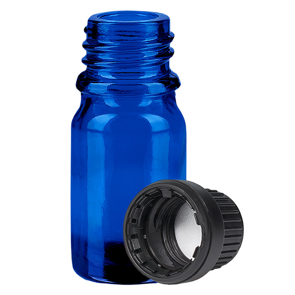 Flacon 5ml 11mm SV noir OV BlueLine UT18/5